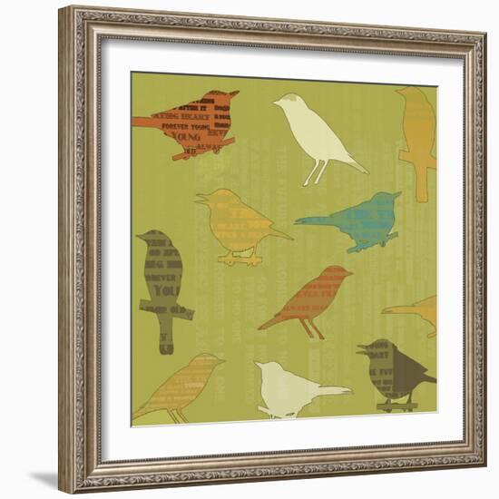 Song Birds-Whoartnow-Framed Giclee Print