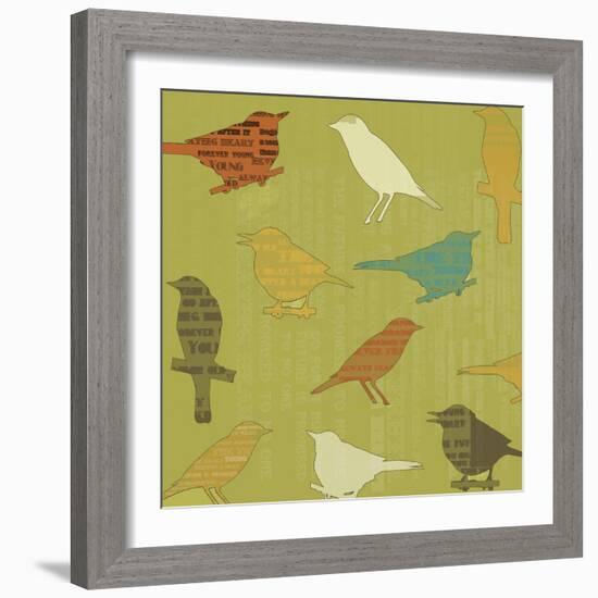 Song Birds-Whoartnow-Framed Giclee Print