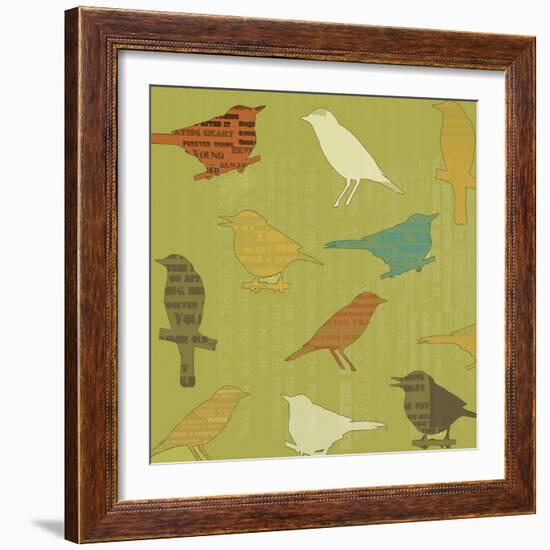 Song Birds-Whoartnow-Framed Giclee Print