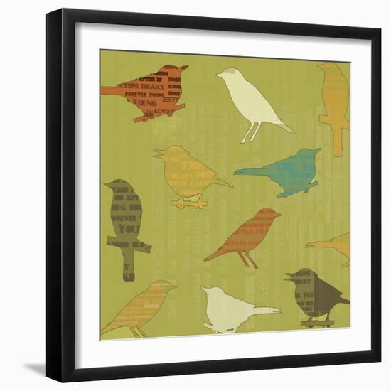 Song Birds-Whoartnow-Framed Giclee Print