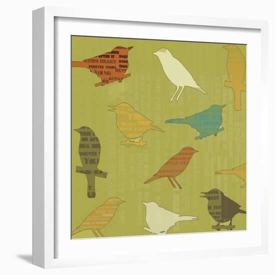 Song Birds-Whoartnow-Framed Giclee Print