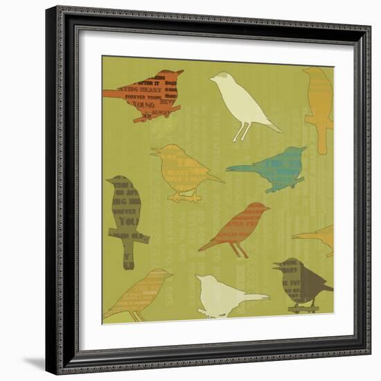 Song Birds-Whoartnow-Framed Giclee Print