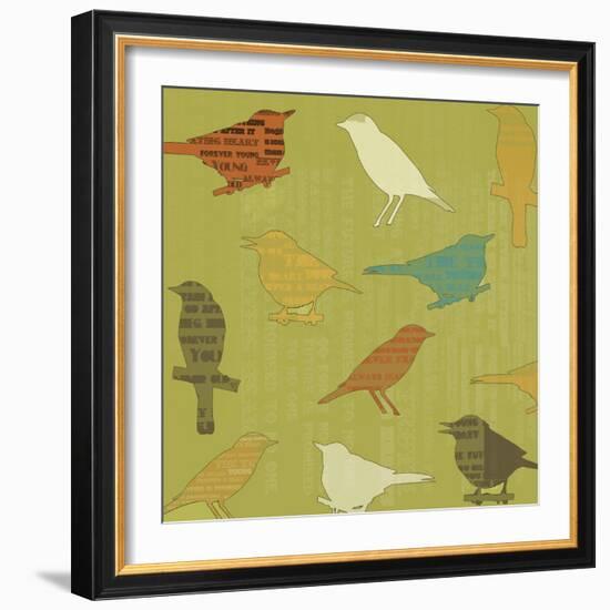 Song Birds-Whoartnow-Framed Giclee Print