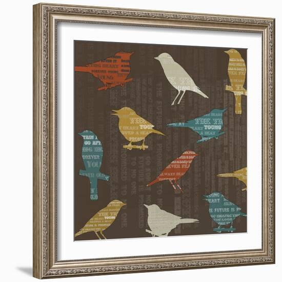 Song Birds-Whoartnow-Framed Giclee Print