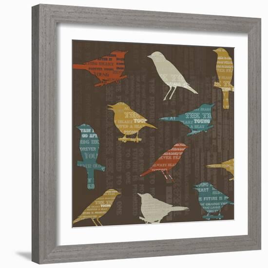 Song Birds-Whoartnow-Framed Giclee Print