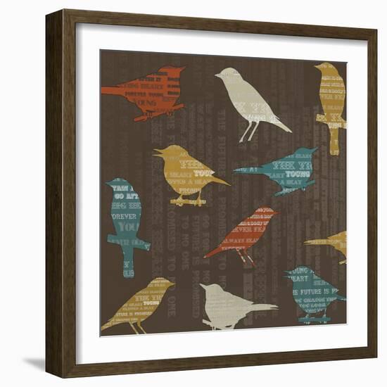 Song Birds-Whoartnow-Framed Giclee Print