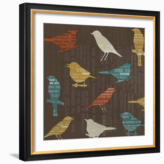Song Birds-Whoartnow-Framed Giclee Print