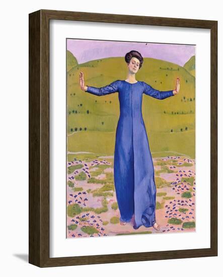 Song from Afar, 1906-Ferdinand Hodler-Framed Giclee Print