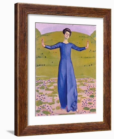 Song from Afar, 1906-Ferdinand Hodler-Framed Giclee Print