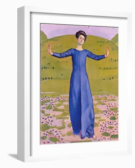 Song from Afar, 1906-Ferdinand Hodler-Framed Giclee Print