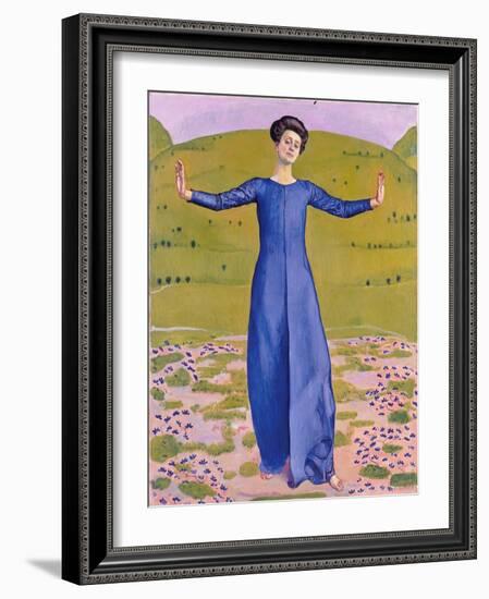 Song from Afar, 1906-Ferdinand Hodler-Framed Giclee Print