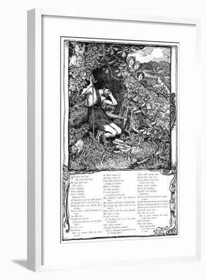 Song from Shakespeare's the Passionate Pilgrim, 1895-Giraldo Eduardo Lobo de Moura-Framed Giclee Print