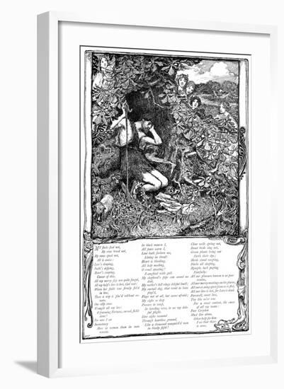 Song from Shakespeare's the Passionate Pilgrim, 1895-Giraldo Eduardo Lobo de Moura-Framed Giclee Print