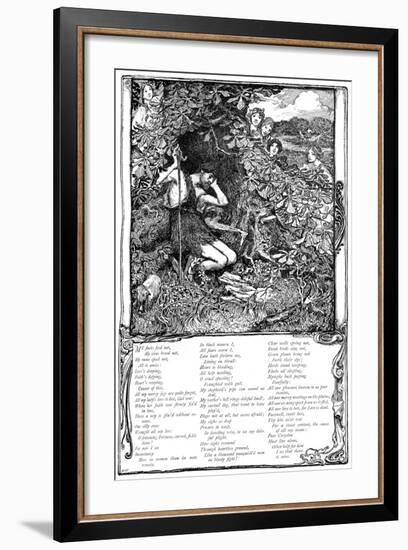 Song from Shakespeare's the Passionate Pilgrim, 1895-Giraldo Eduardo Lobo de Moura-Framed Giclee Print