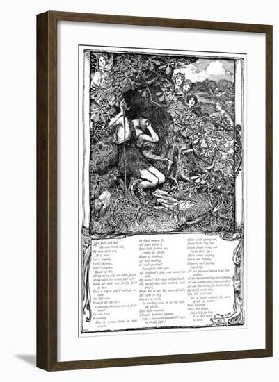 Song from Shakespeare's the Passionate Pilgrim, 1895-Giraldo Eduardo Lobo de Moura-Framed Giclee Print