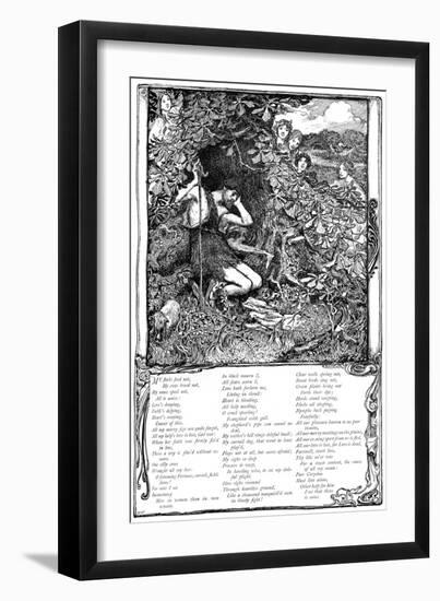 Song from Shakespeare's the Passionate Pilgrim, 1895-Giraldo Eduardo Lobo de Moura-Framed Giclee Print