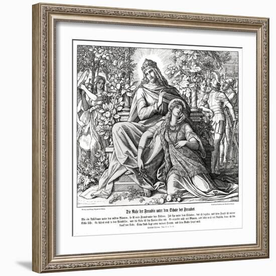 Song of Solomon-Julius Schnorr von Carolsfeld-Framed Giclee Print