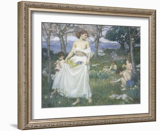 Song of Springtime, c.1913-John William Waterhouse-Framed Giclee Print