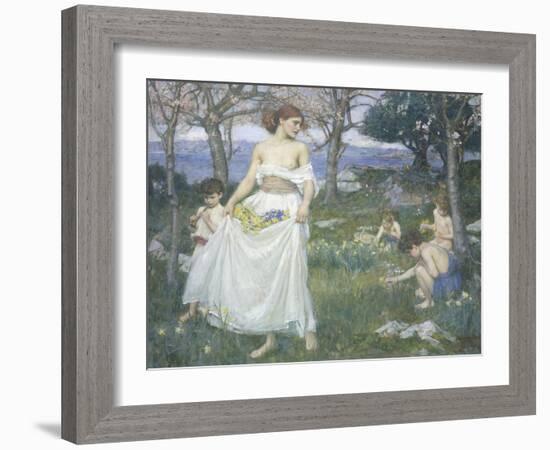 Song of Springtime, c.1913-John William Waterhouse-Framed Giclee Print