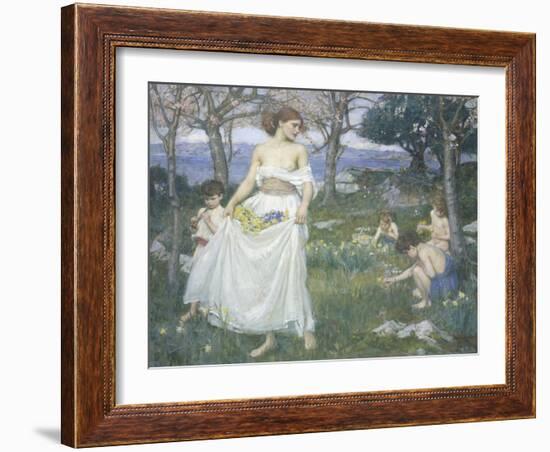 Song of Springtime, c.1913-John William Waterhouse-Framed Giclee Print