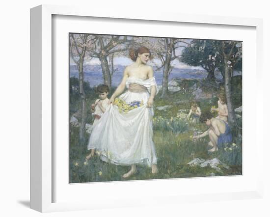 Song of Springtime, c.1913-John William Waterhouse-Framed Giclee Print