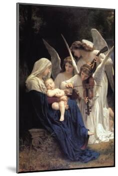 Song of The Angels-William Adolphe Bouguereau-Mounted Art Print