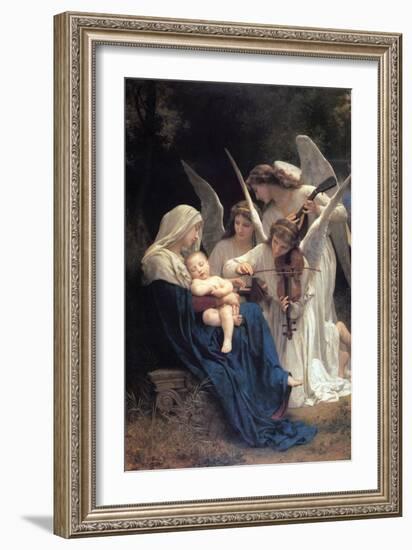 Song of the Angels-William Adolphe Bouguereau-Framed Art Print