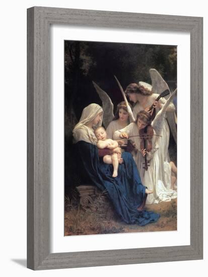 Song of the Angels-William Adolphe Bouguereau-Framed Art Print