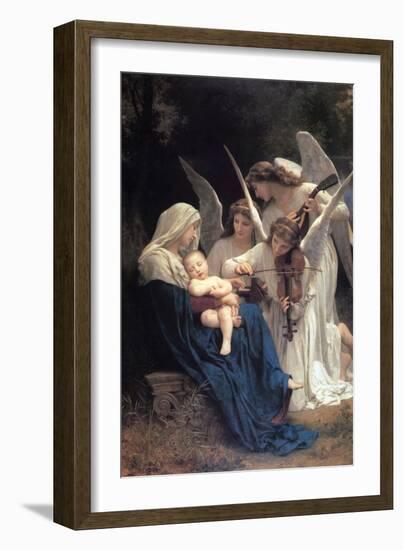 Song of the Angels-William Adolphe Bouguereau-Framed Art Print