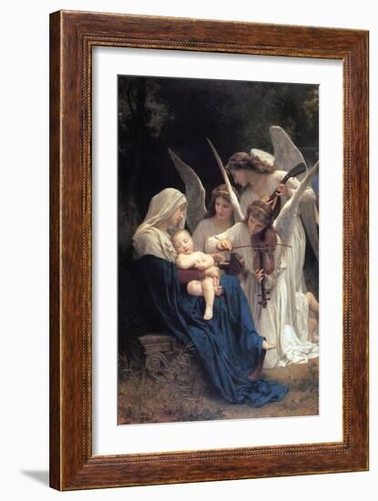 Song of the Angels-William Adolphe Bouguereau-Framed Art Print