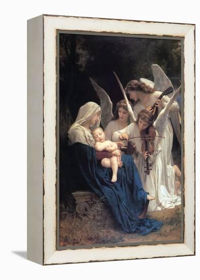 Song of The Angels-William Adolphe Bouguereau-Framed Stretched Canvas