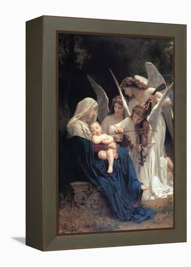 Song of The Angels-William Adolphe Bouguereau-Framed Stretched Canvas