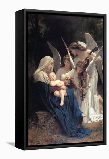 Song of The Angels-William Adolphe Bouguereau-Framed Stretched Canvas