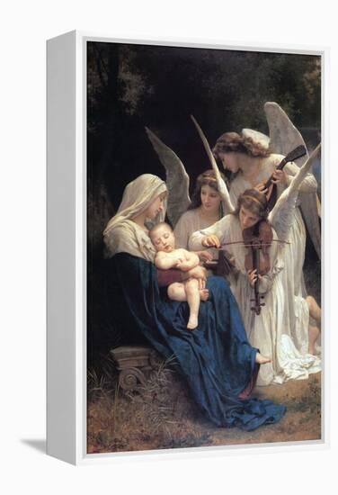 Song of The Angels-William Adolphe Bouguereau-Framed Stretched Canvas