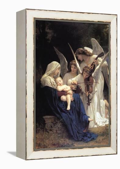 Song of The Angels-William Adolphe Bouguereau-Framed Stretched Canvas