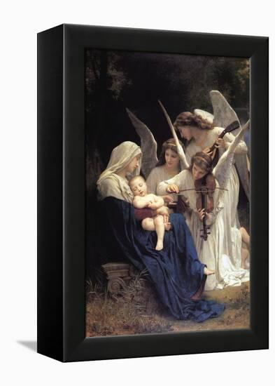 Song of The Angels-William Adolphe Bouguereau-Framed Stretched Canvas