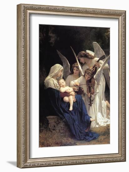 Song of The Angels-William Adolphe Bouguereau-Framed Premium Giclee Print