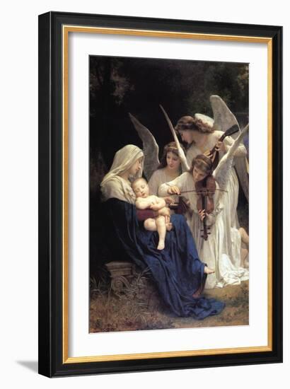 Song of The Angels-William Adolphe Bouguereau-Framed Premium Giclee Print