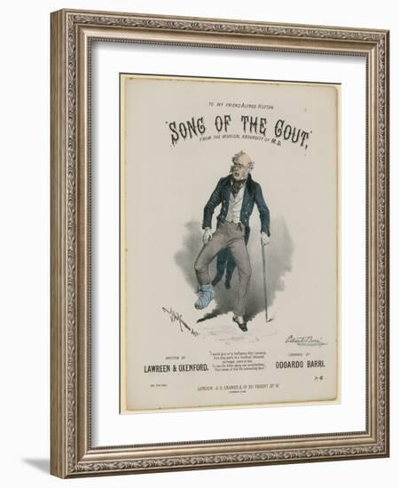 Song of the Gout, Lawreen and Oxenford, Odoardo Barri-Alfred Concanen-Framed Giclee Print