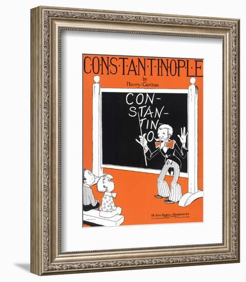 Song Sheet Cover: Constantinople by Harry Carlton-null-Framed Art Print