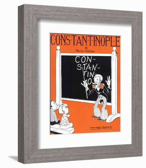 Song Sheet Cover: Constantinople by Harry Carlton-null-Framed Art Print