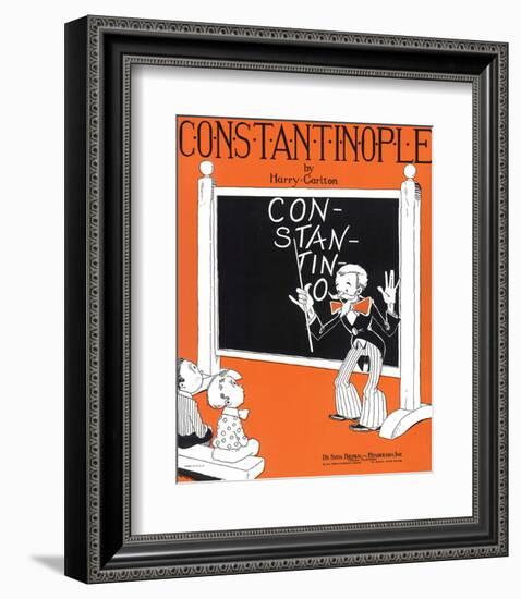 Song Sheet Cover: Constantinople by Harry Carlton-null-Framed Art Print