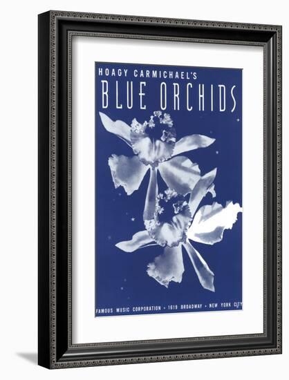 Song Sheet Cover: Hoagy Carmichael's Blue Orchids-null-Framed Premium Giclee Print