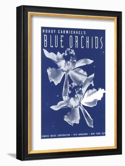 Song Sheet Cover: Hoagy Carmichael's Blue Orchids-null-Framed Premium Giclee Print