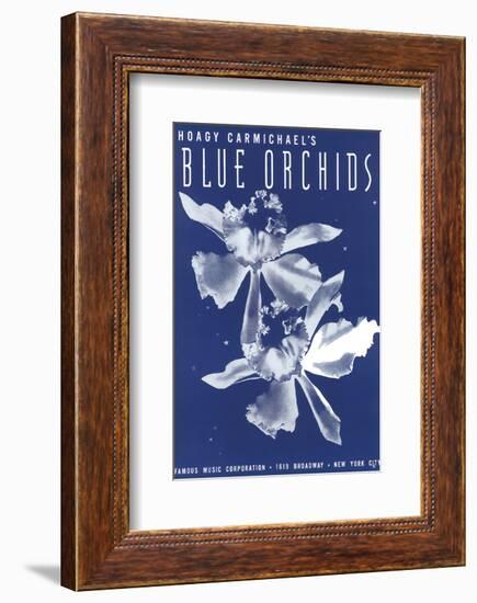 Song Sheet Cover: Hoagy Carmichael's Blue Orchids-null-Framed Art Print