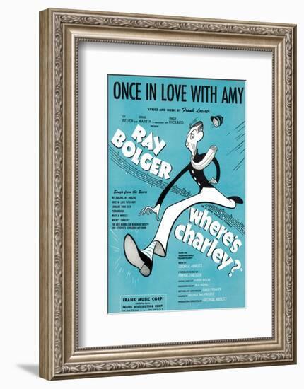 Song Sheet Cover: Once in Love With Amy-null-Framed Art Print