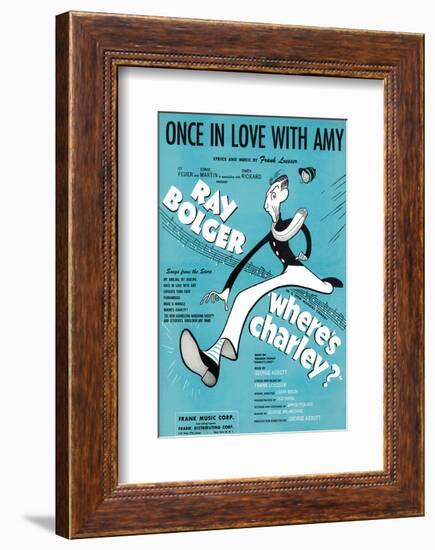 Song Sheet Cover: Once in Love With Amy-null-Framed Art Print