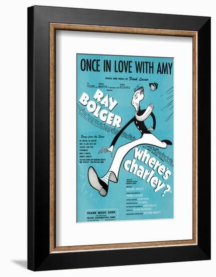 Song Sheet Cover: Once in Love With Amy-null-Framed Art Print