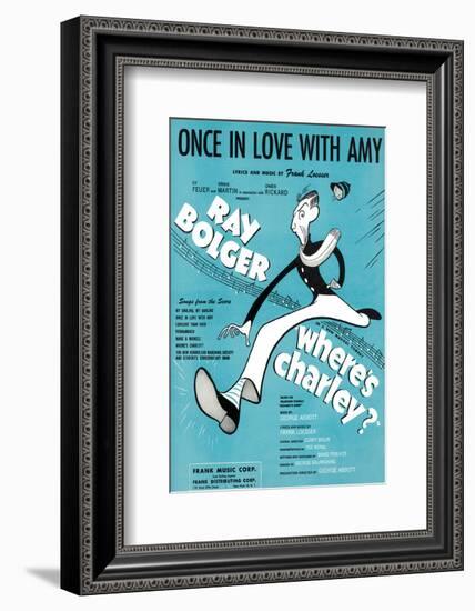 Song Sheet Cover: Once in Love With Amy-null-Framed Art Print