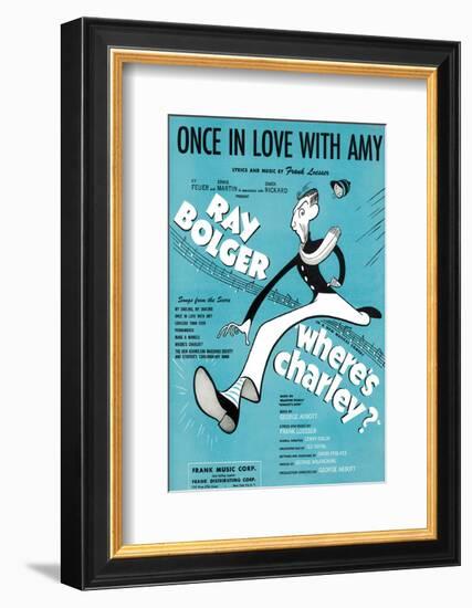 Song Sheet Cover: Once in Love With Amy-null-Framed Art Print